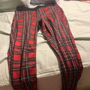 Plaid leggings